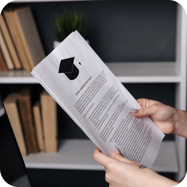 Reviewing documents for an education application